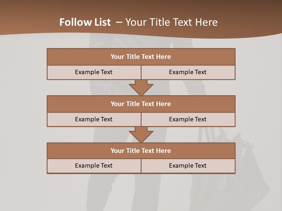 Suit Brown Hair Satisfaction PowerPoint Template