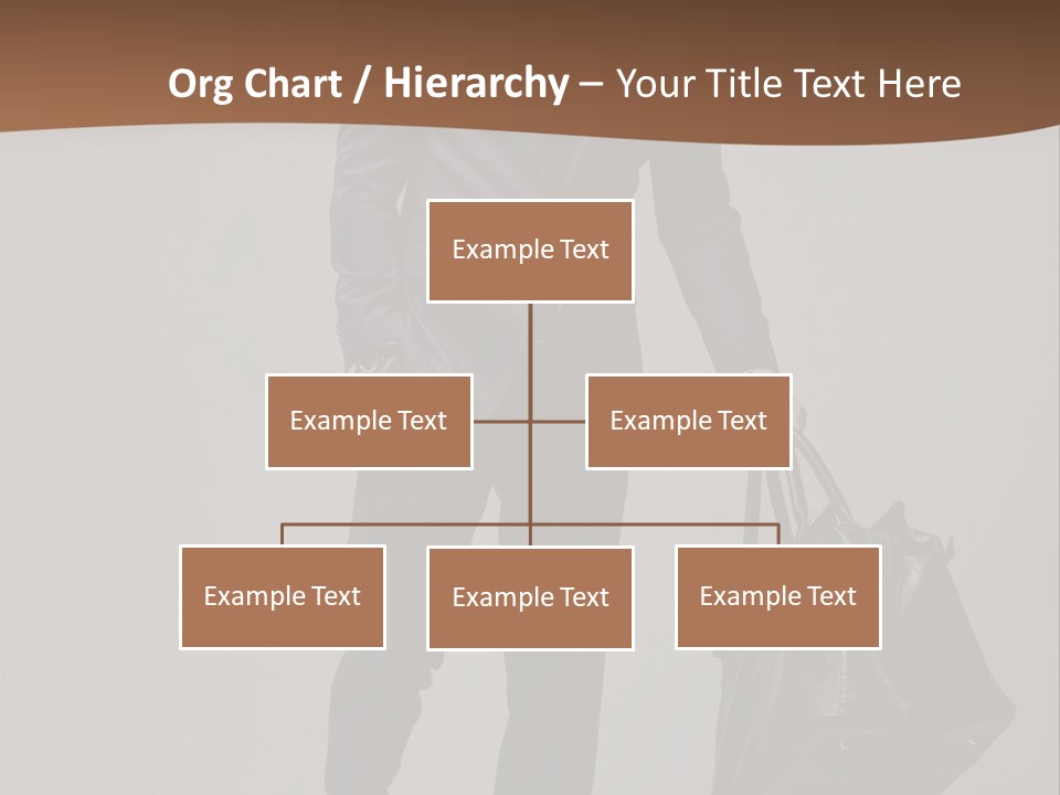 Suit Brown Hair Satisfaction PowerPoint Template
