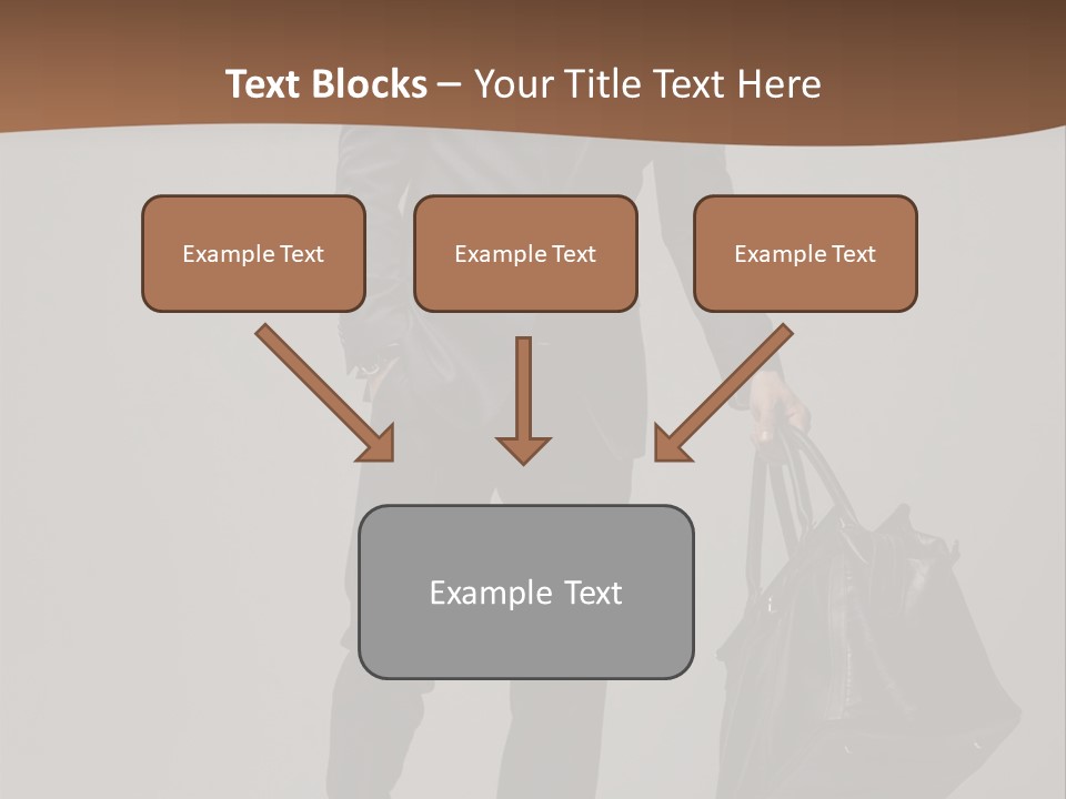 Suit Brown Hair Satisfaction PowerPoint Template