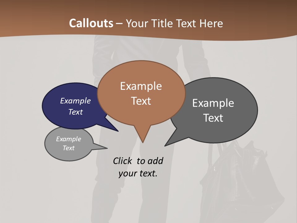 Suit Brown Hair Satisfaction PowerPoint Template