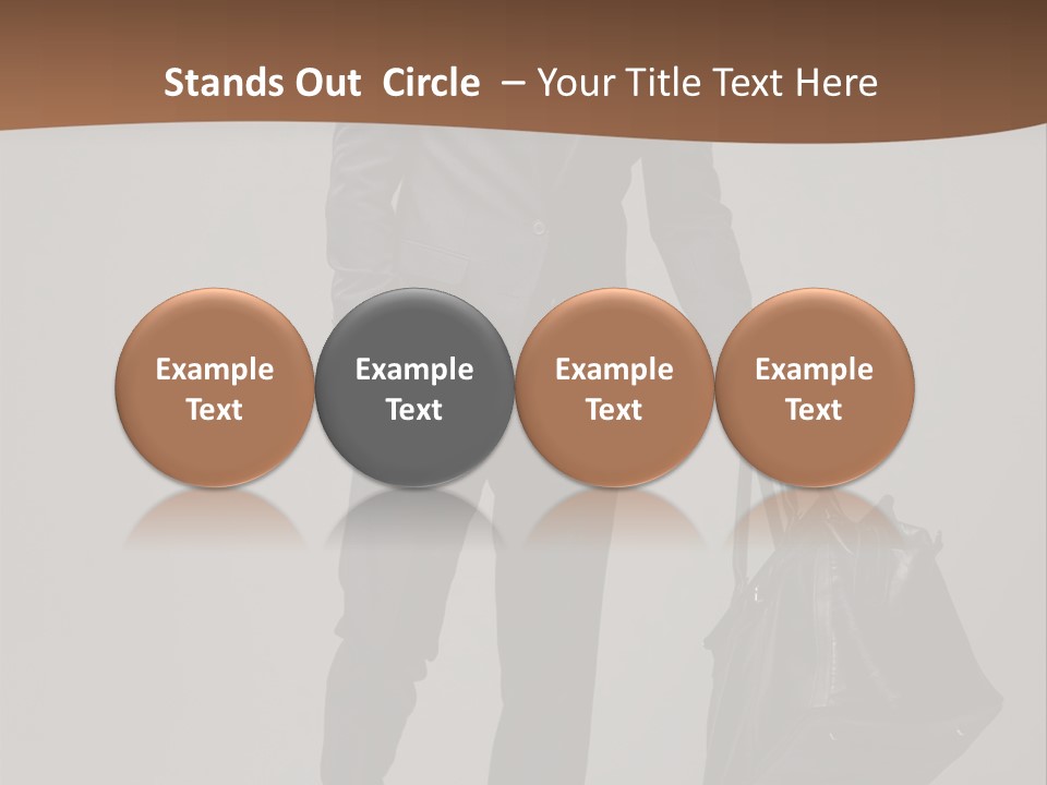 Suit Brown Hair Satisfaction PowerPoint Template