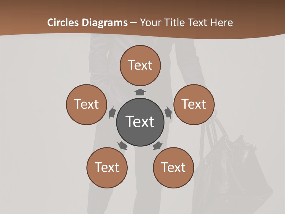 Suit Brown Hair Satisfaction PowerPoint Template