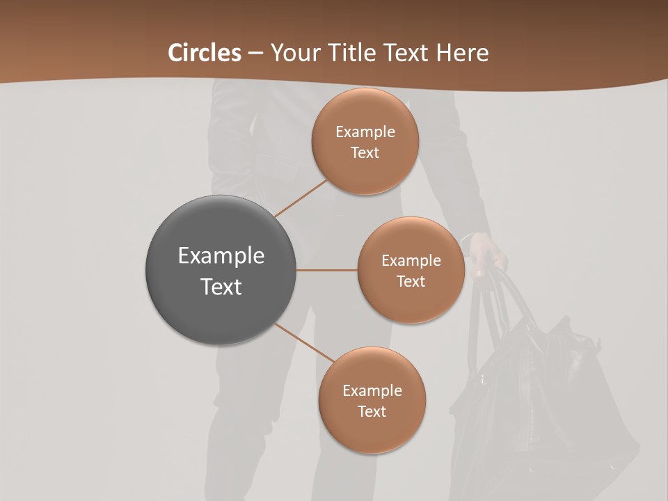 Suit Brown Hair Satisfaction PowerPoint Template