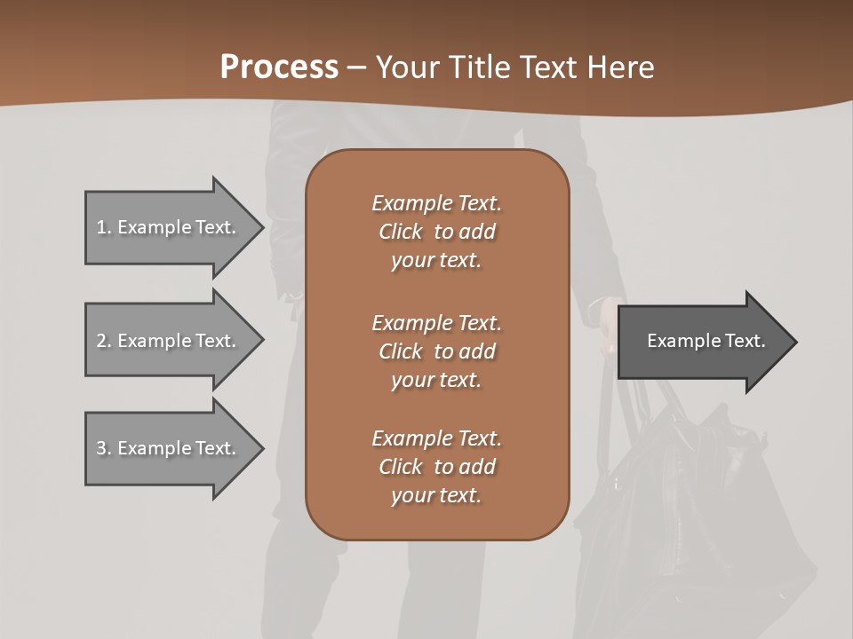 Suit Brown Hair Satisfaction PowerPoint Template