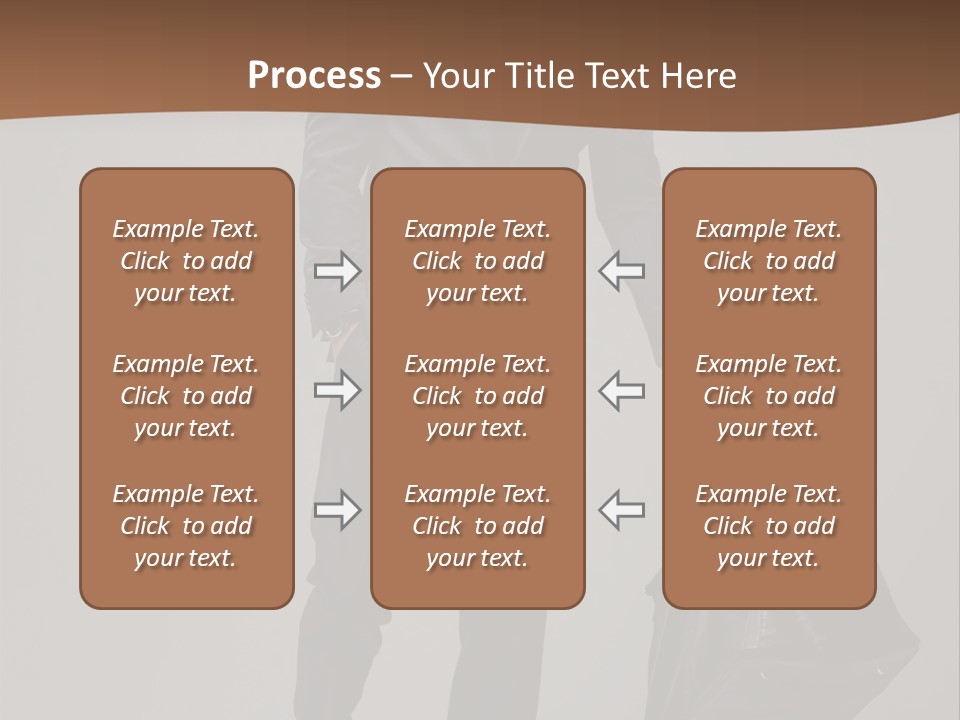 Suit Brown Hair Satisfaction PowerPoint Template
