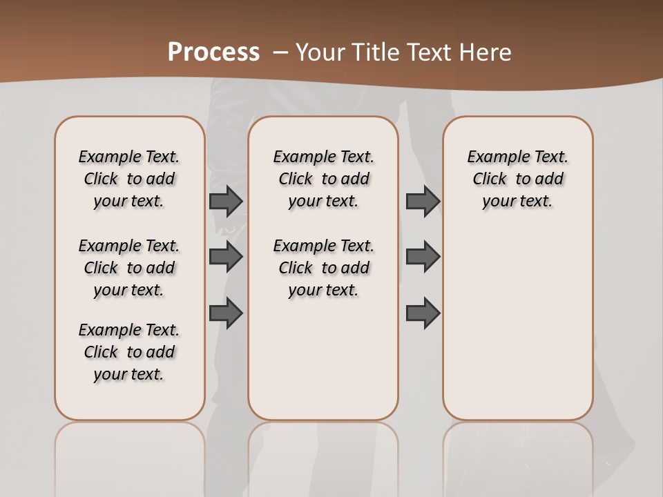 Suit Brown Hair Satisfaction PowerPoint Template