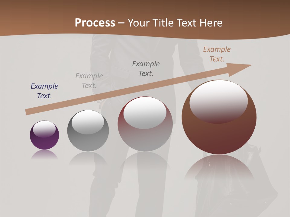 Suit Brown Hair Satisfaction PowerPoint Template