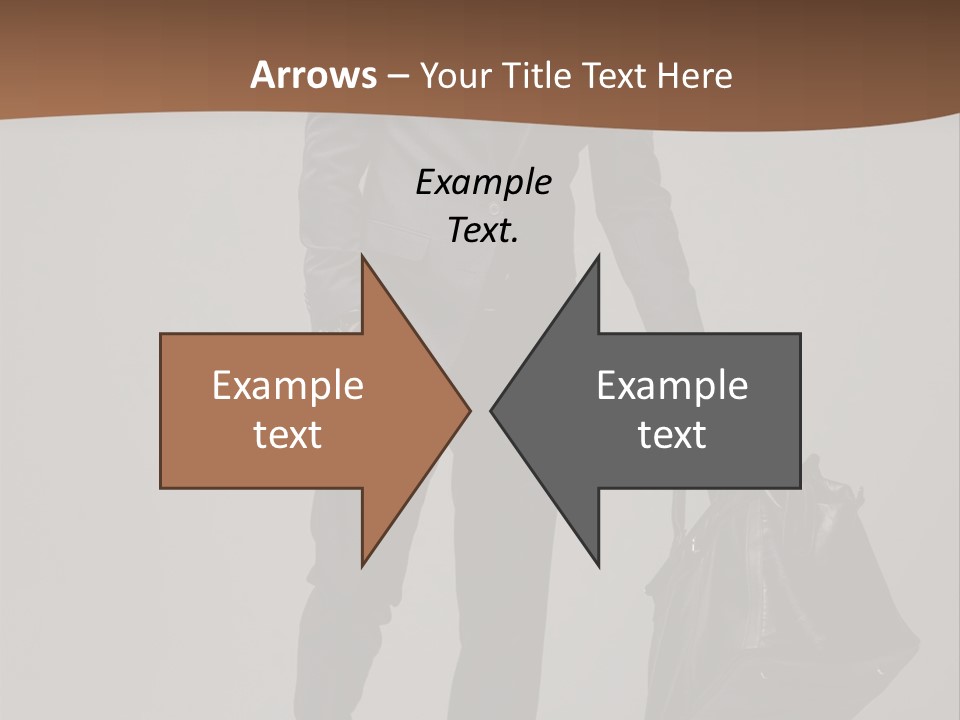 Suit Brown Hair Satisfaction PowerPoint Template