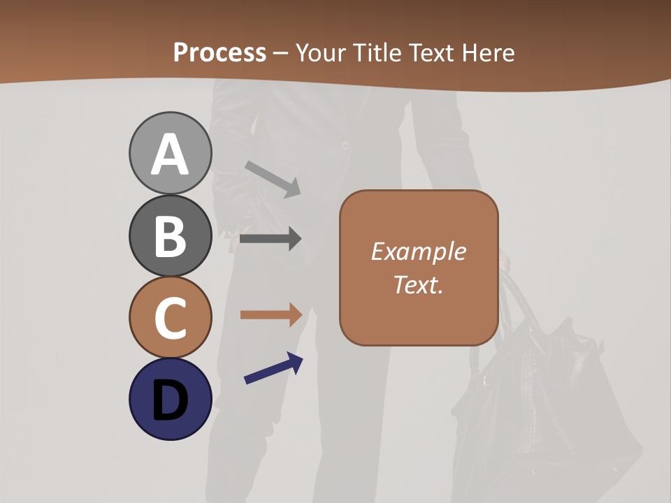 Suit Brown Hair Satisfaction PowerPoint Template