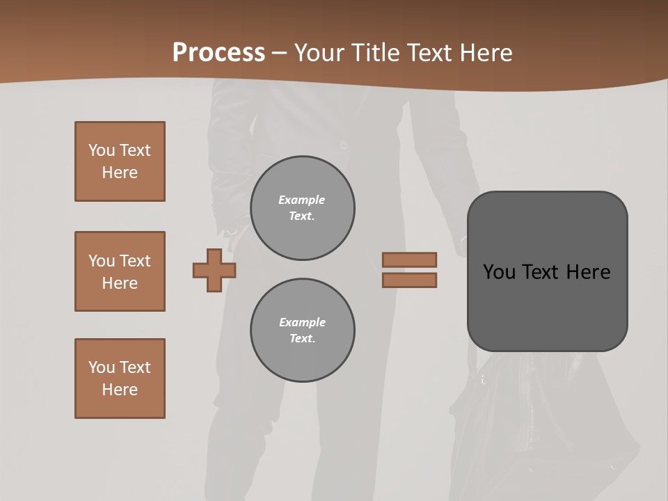 Suit Brown Hair Satisfaction PowerPoint Template