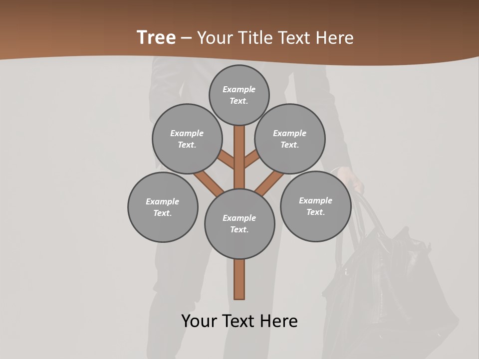 Suit Brown Hair Satisfaction PowerPoint Template