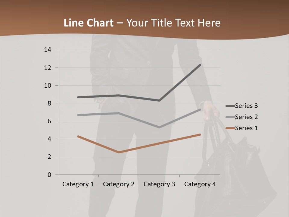 Suit Brown Hair Satisfaction PowerPoint Template