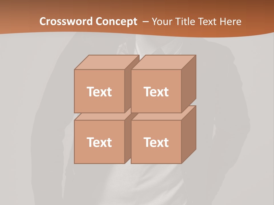 Young Adult One Men Only Serene People PowerPoint Template
