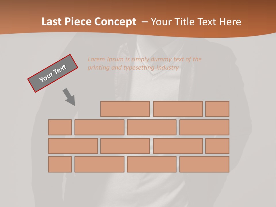 Young Adult One Men Only Serene People PowerPoint Template