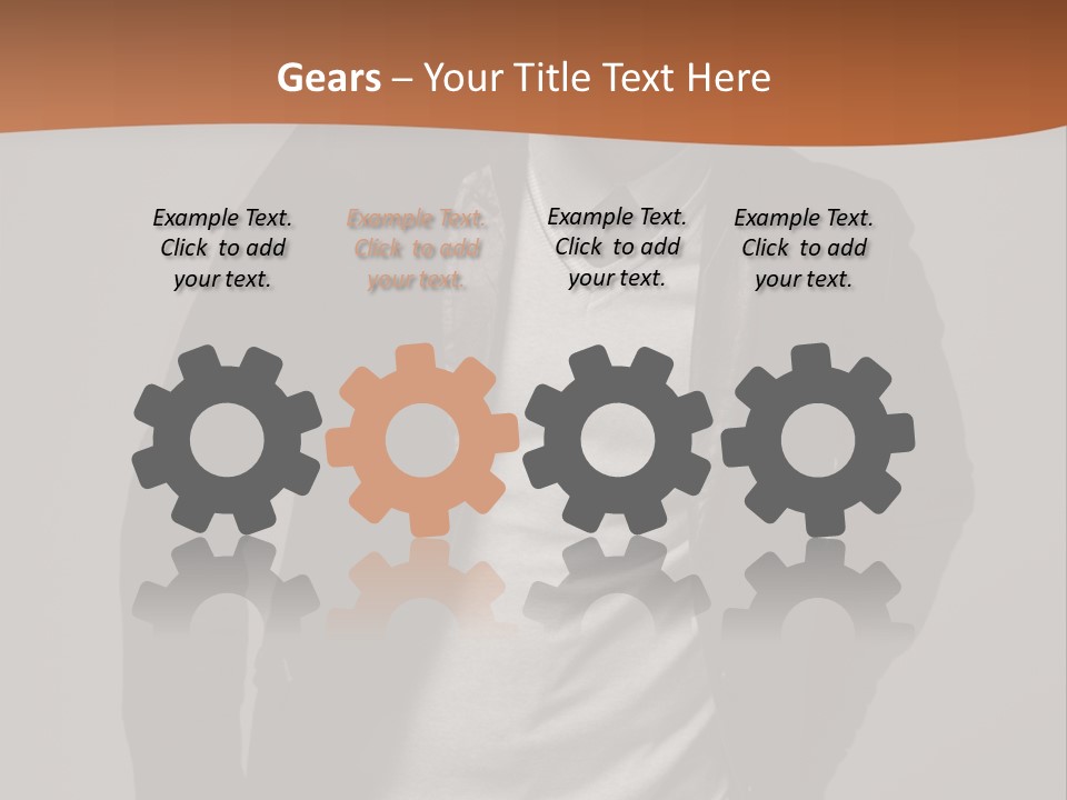 Young Adult One Men Only Serene People PowerPoint Template