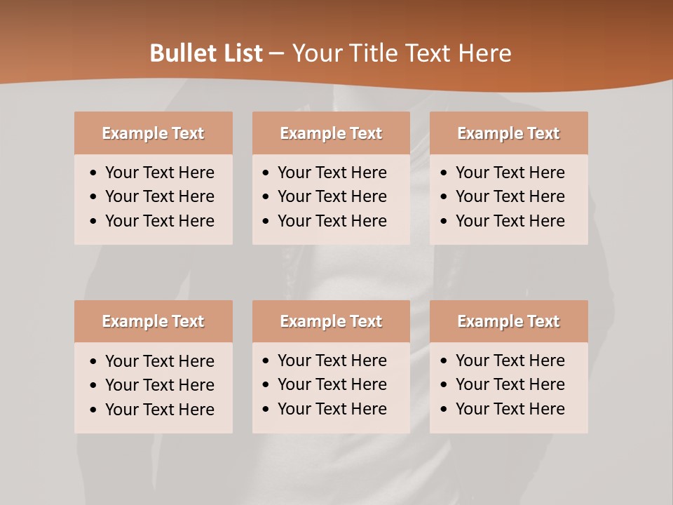 Young Adult One Men Only Serene People PowerPoint Template