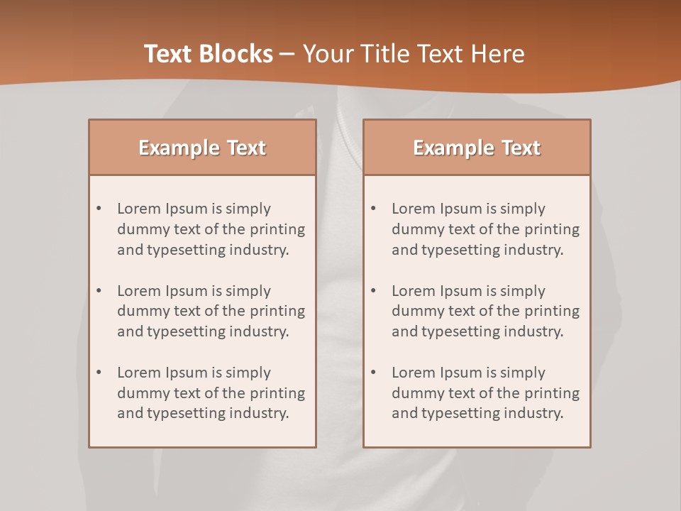 Young Adult One Men Only Serene People PowerPoint Template