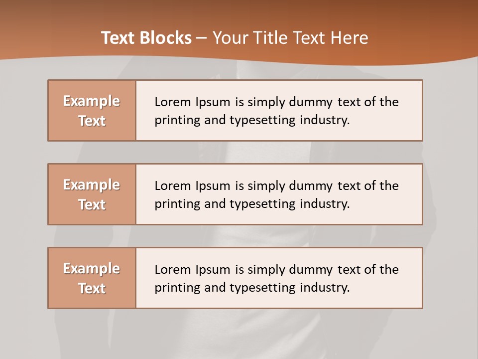 Young Adult One Men Only Serene People PowerPoint Template