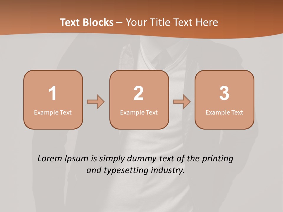 Young Adult One Men Only Serene People PowerPoint Template