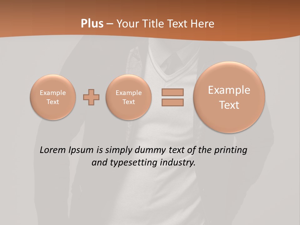 Young Adult One Men Only Serene People PowerPoint Template
