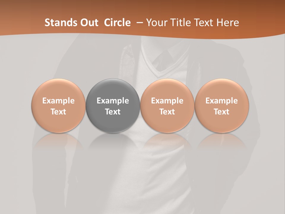 Young Adult One Men Only Serene People PowerPoint Template