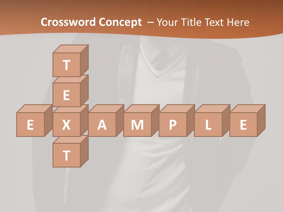 Young Adult One Men Only Serene People PowerPoint Template