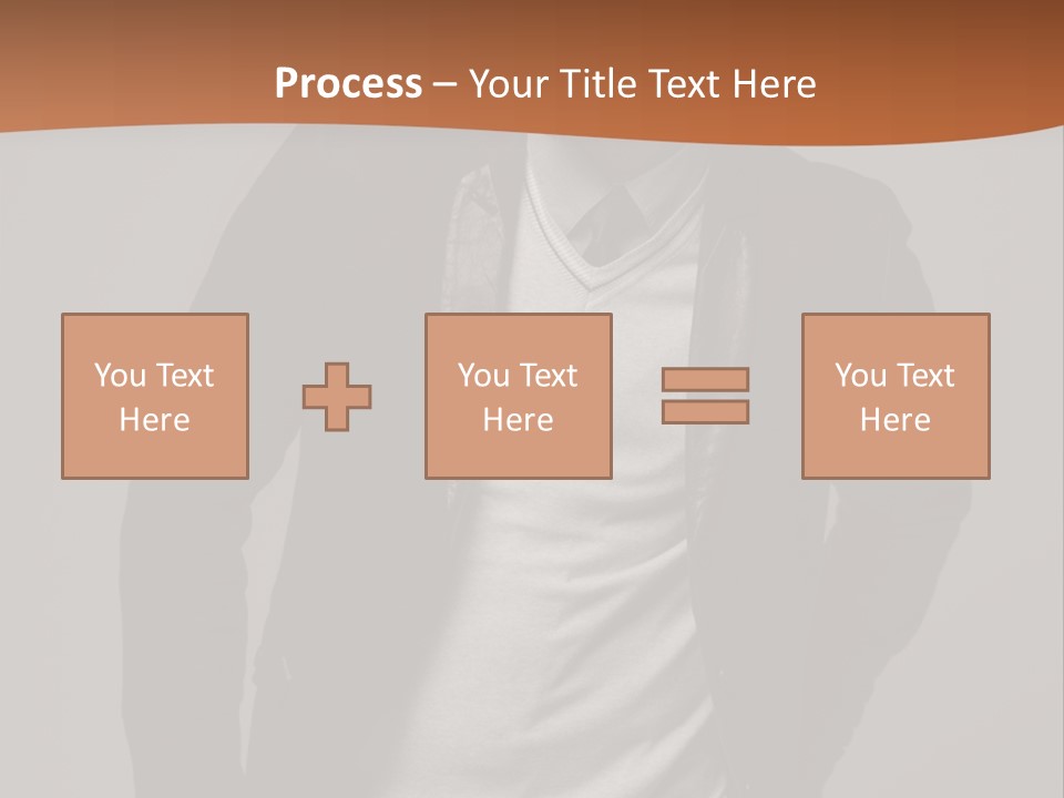 Young Adult One Men Only Serene People PowerPoint Template