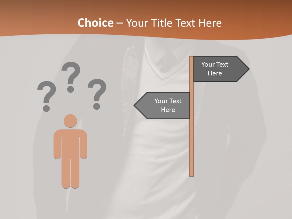 Young Adult One Men Only Serene People PowerPoint Template