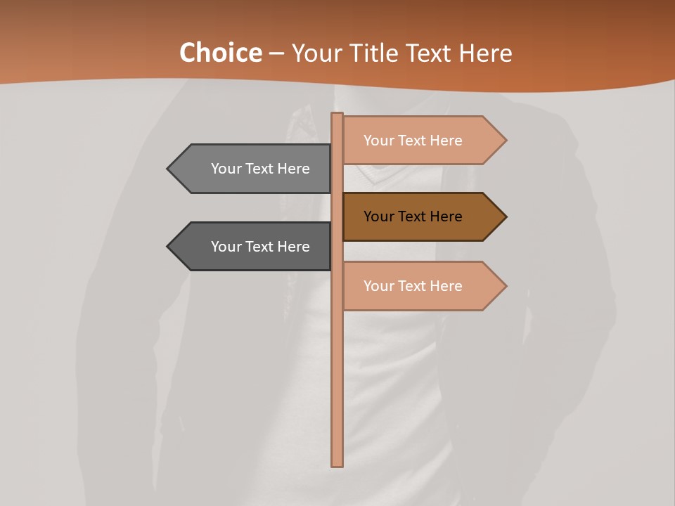 Young Adult One Men Only Serene People PowerPoint Template