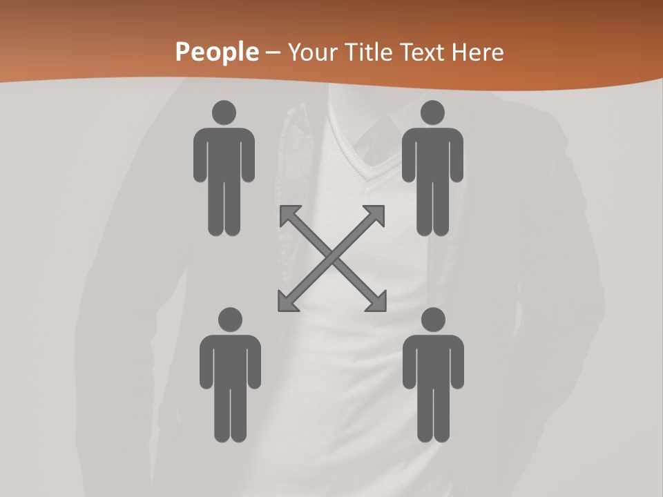 Young Adult One Men Only Serene People PowerPoint Template