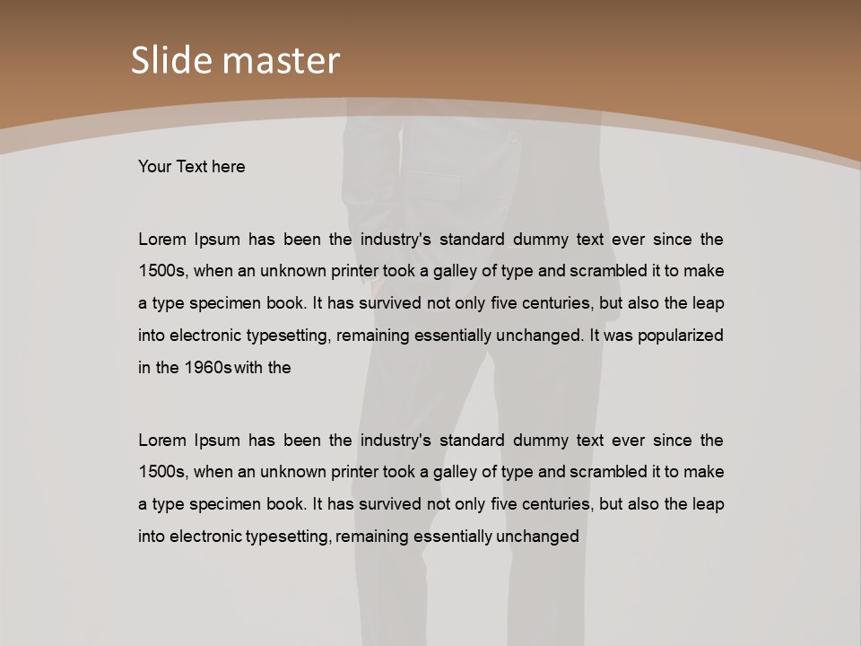 Shirt And Tie Formalwear Fashion PowerPoint Template