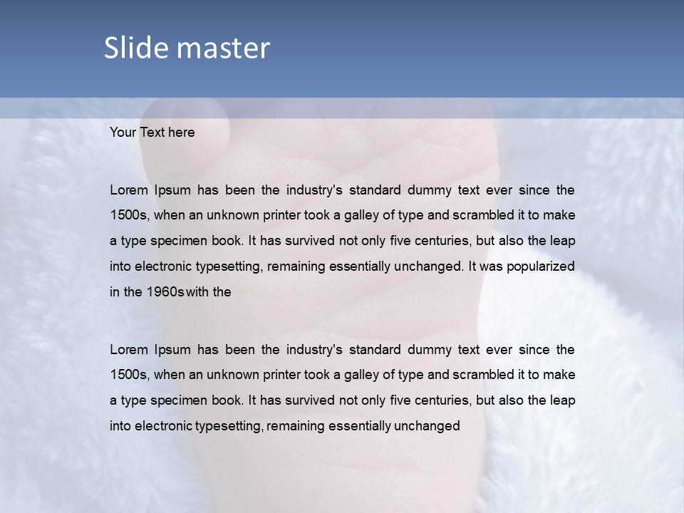 Portrait Baby Soft PowerPoint Template