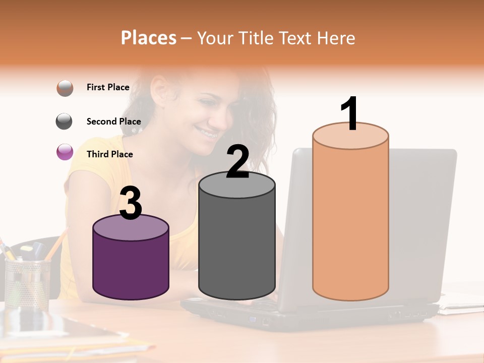 Desk Mobility Student PowerPoint Template