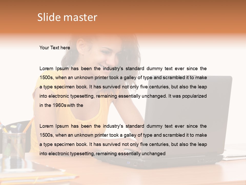 Desk Mobility Student PowerPoint Template