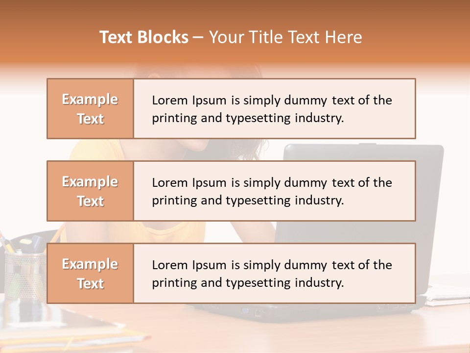 Desk Mobility Student PowerPoint Template
