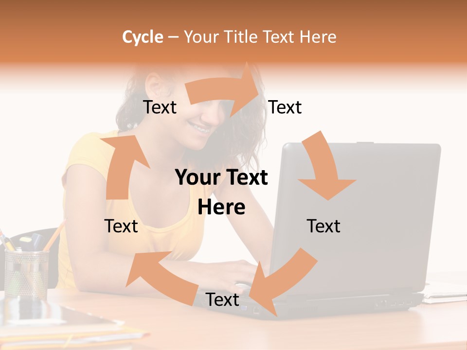 Desk Mobility Student PowerPoint Template
