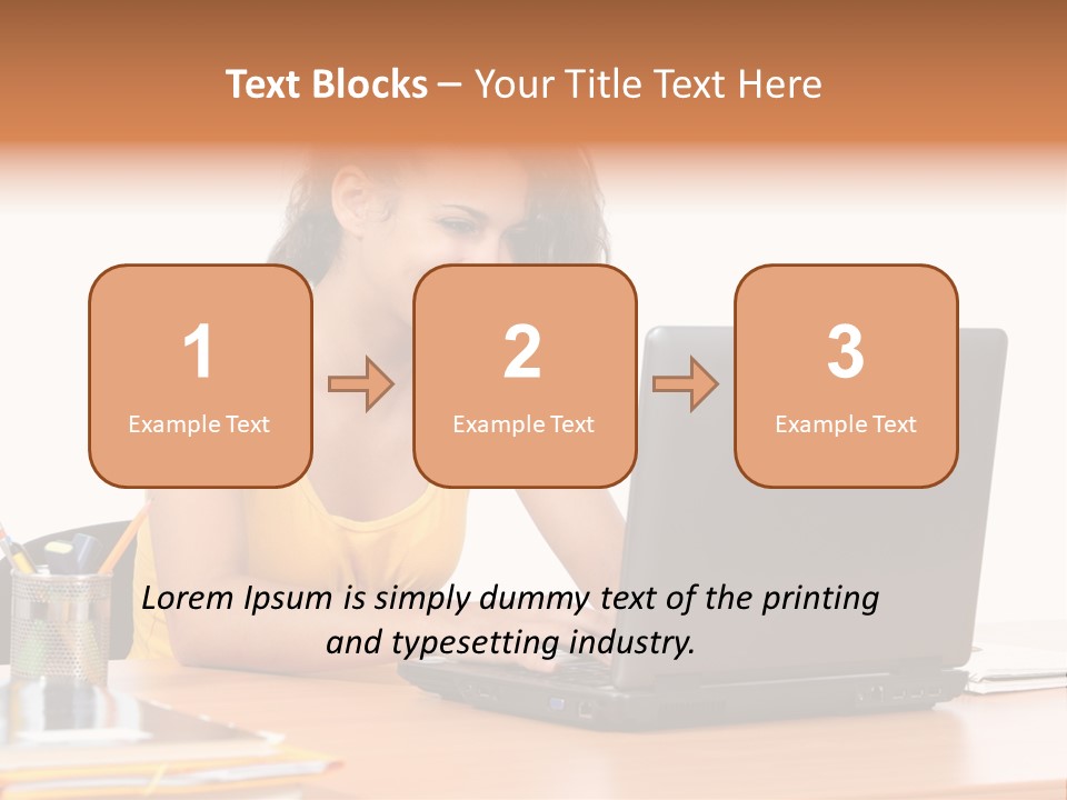 Desk Mobility Student PowerPoint Template