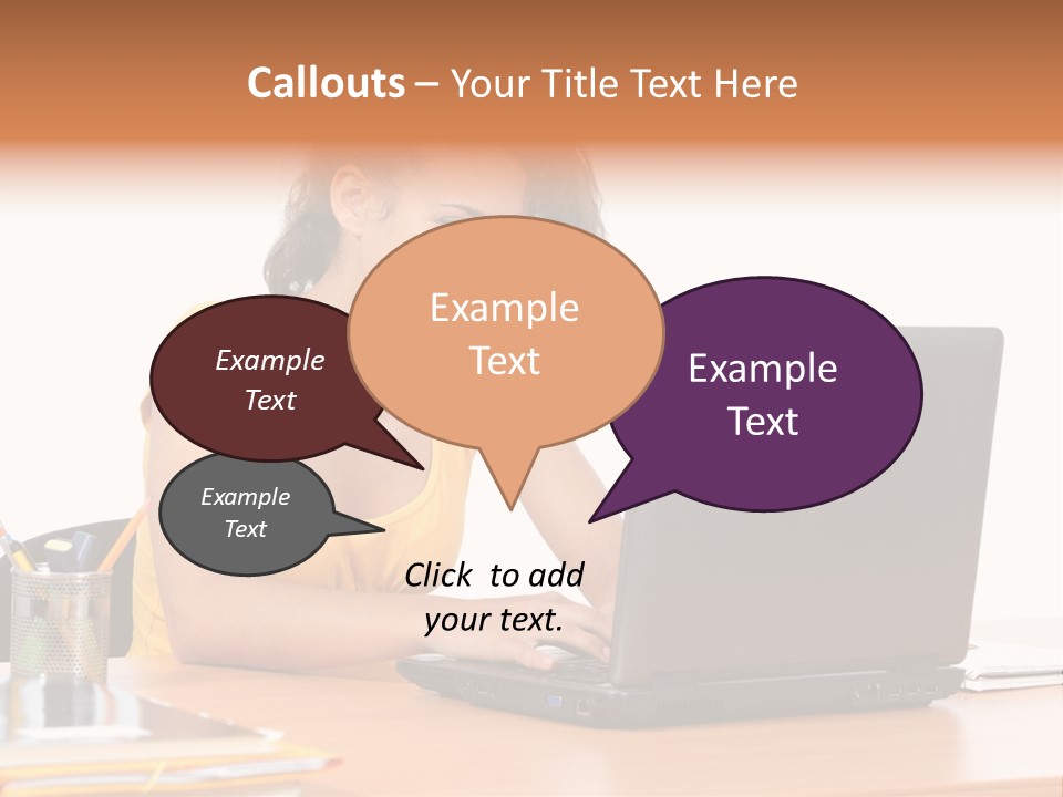 Desk Mobility Student PowerPoint Template