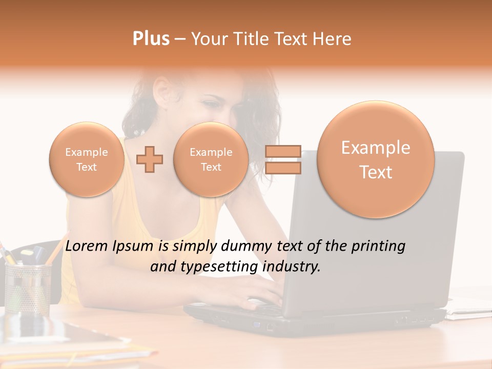 Desk Mobility Student PowerPoint Template