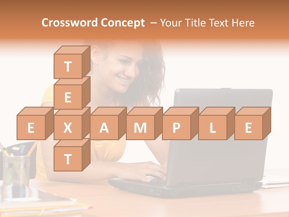 Desk Mobility Student PowerPoint Template