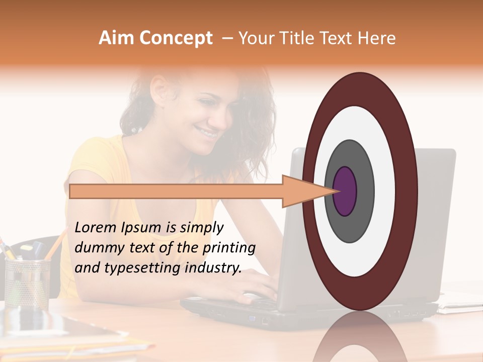 Desk Mobility Student PowerPoint Template