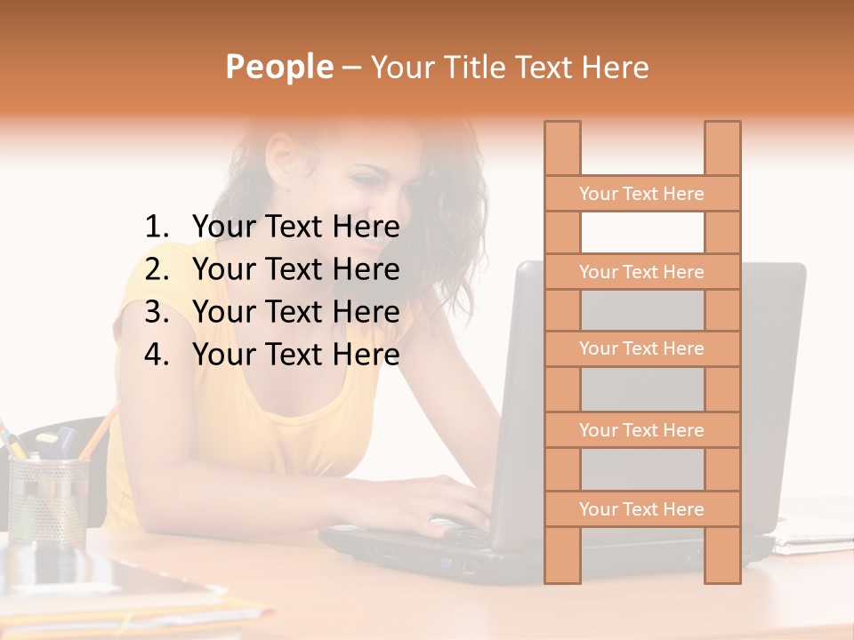 Desk Mobility Student PowerPoint Template
