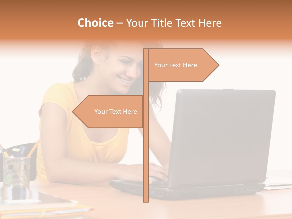 Desk Mobility Student PowerPoint Template