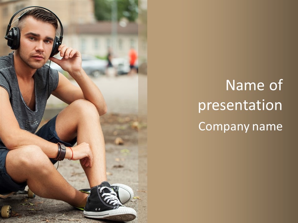 Teenager Young Expression PowerPoint Template