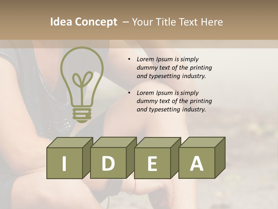 Teenager Young Expression PowerPoint Template