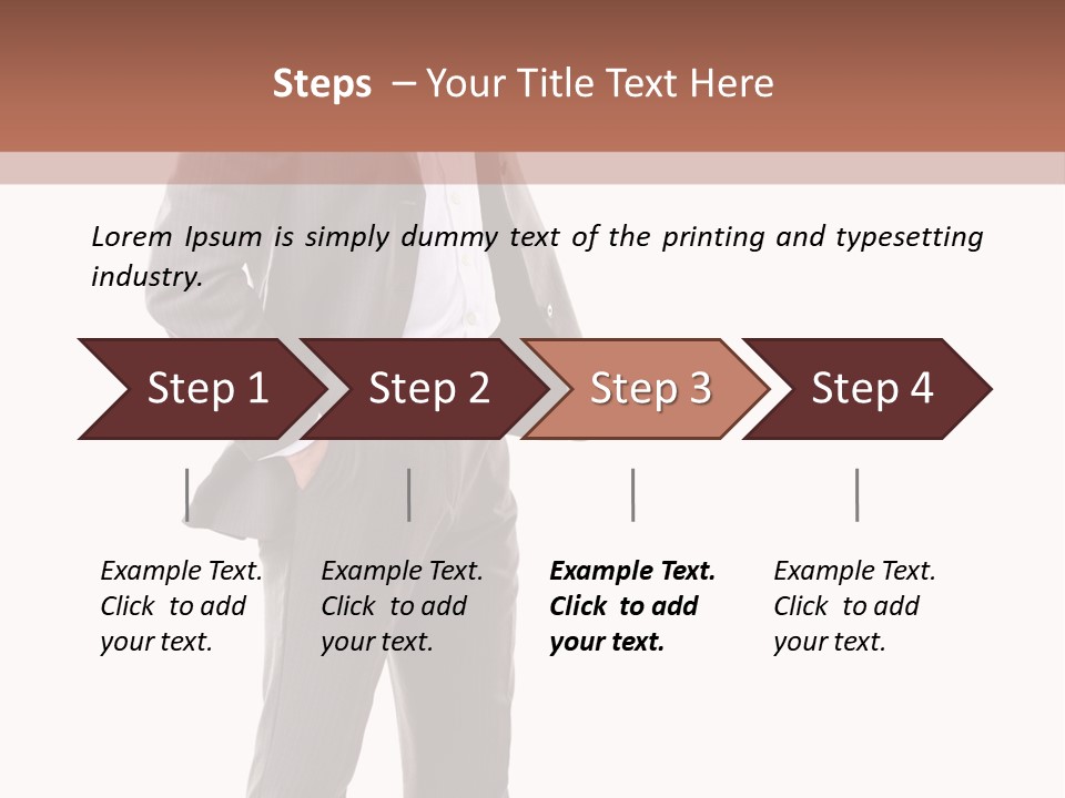 A Man In A Suit Is Giving A Thumbs Up PowerPoint Template
