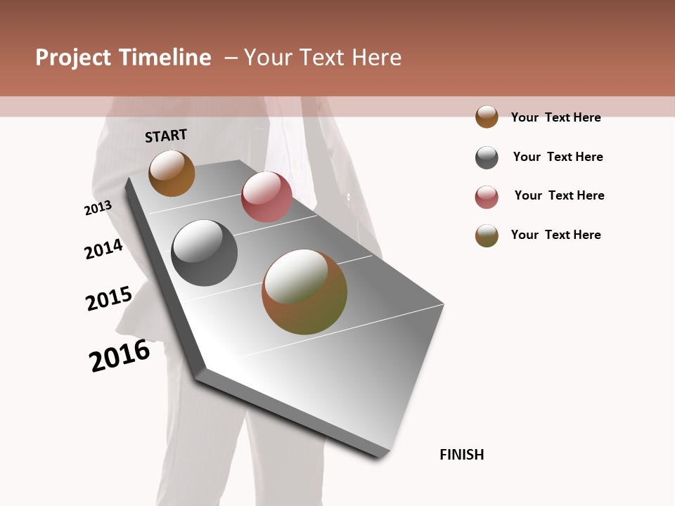 A Man In A Suit Is Giving A Thumbs Up PowerPoint Template