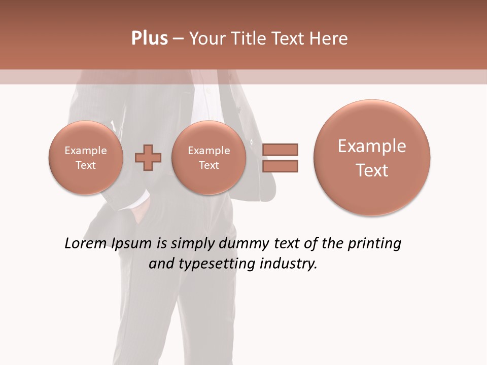 A Man In A Suit Is Giving A Thumbs Up PowerPoint Template