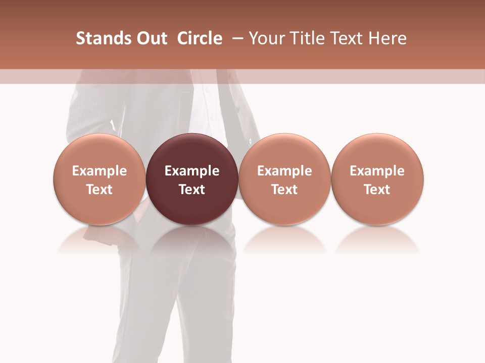 A Man In A Suit Is Giving A Thumbs Up PowerPoint Template