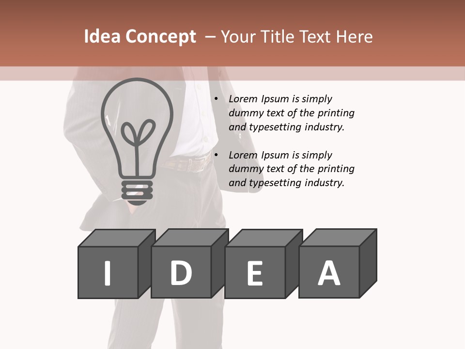 A Man In A Suit Is Giving A Thumbs Up PowerPoint Template